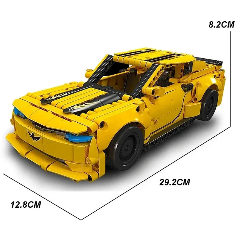 High-end MKing 15081 Technical RC Motorized Sports Car Model Building Block Assembly Pullback Car Toys Christmas Gifts Kids