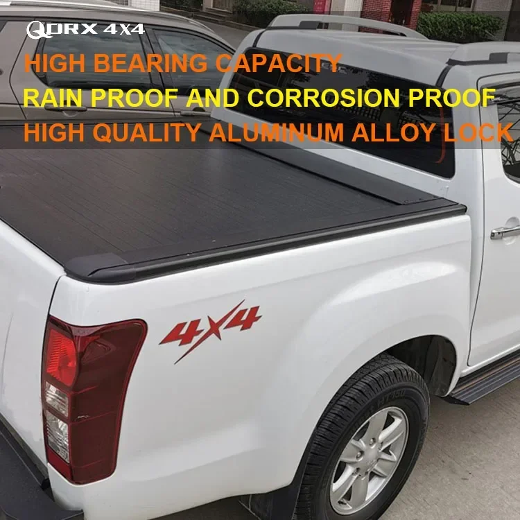 Hot Selling Aluminium Roller Lid Shutter Pickup Truck Top Retractable Roll Up Tonneau Cover For Hilux Revo Tonneau Cover