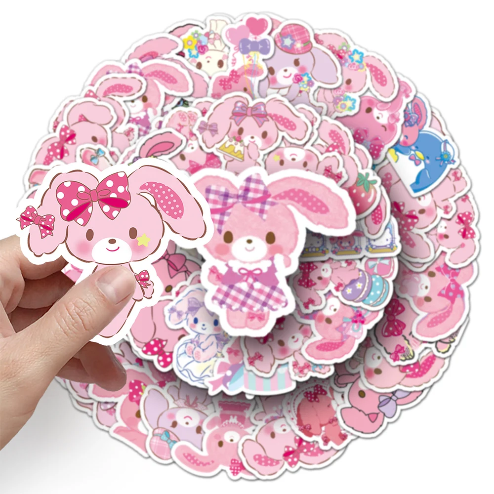 10/30/50pcs Kawaii Sanrio Bonbonribbon Stickers Kawaii Girls Kids Cartoon Decals DIY Stationery Laptop Cute Anime Sticker Toys