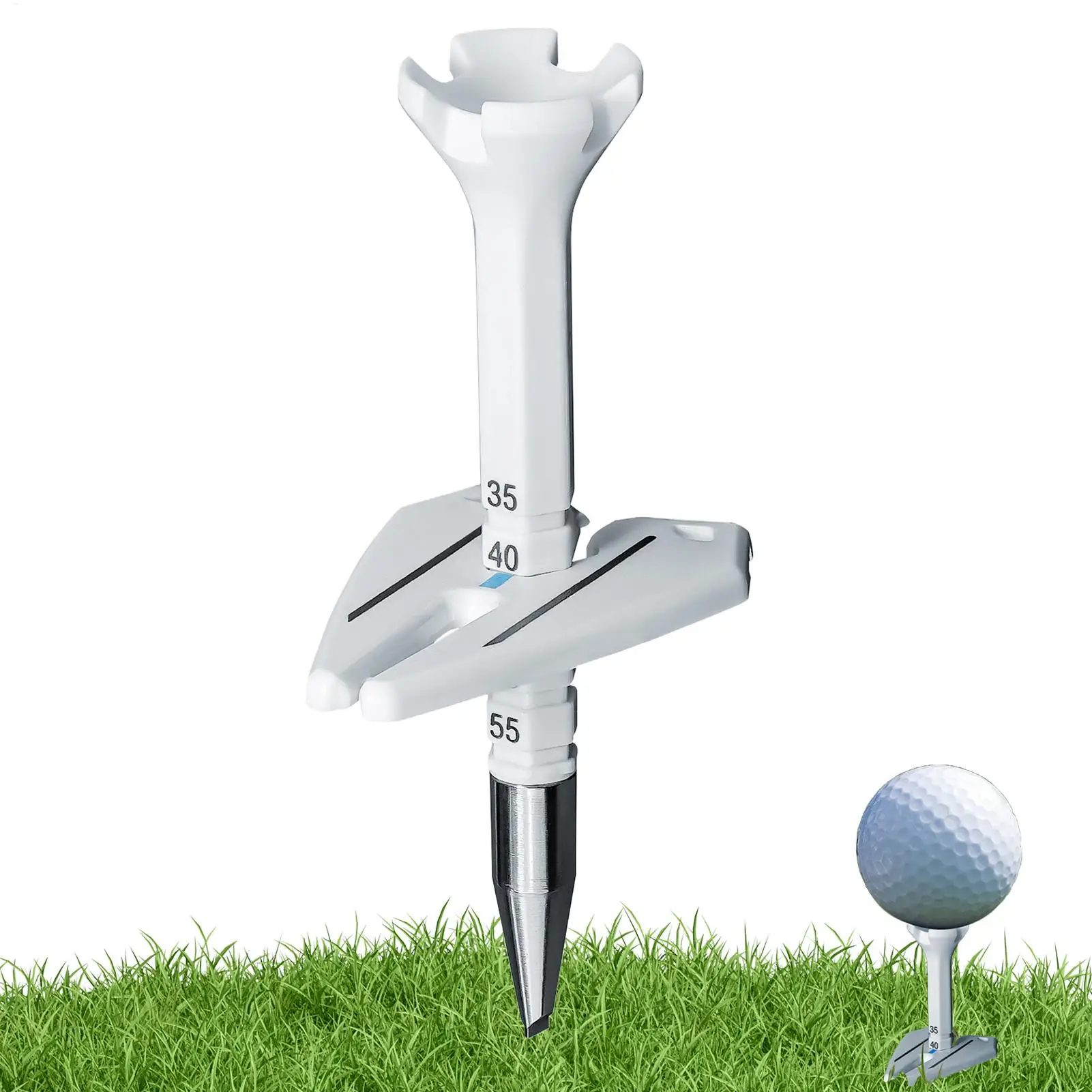 Golf Tee Golf Equipment Built-In Marker Training Aid Golf Practice Tees Golf Accessories Adjustable height markers golf tacks