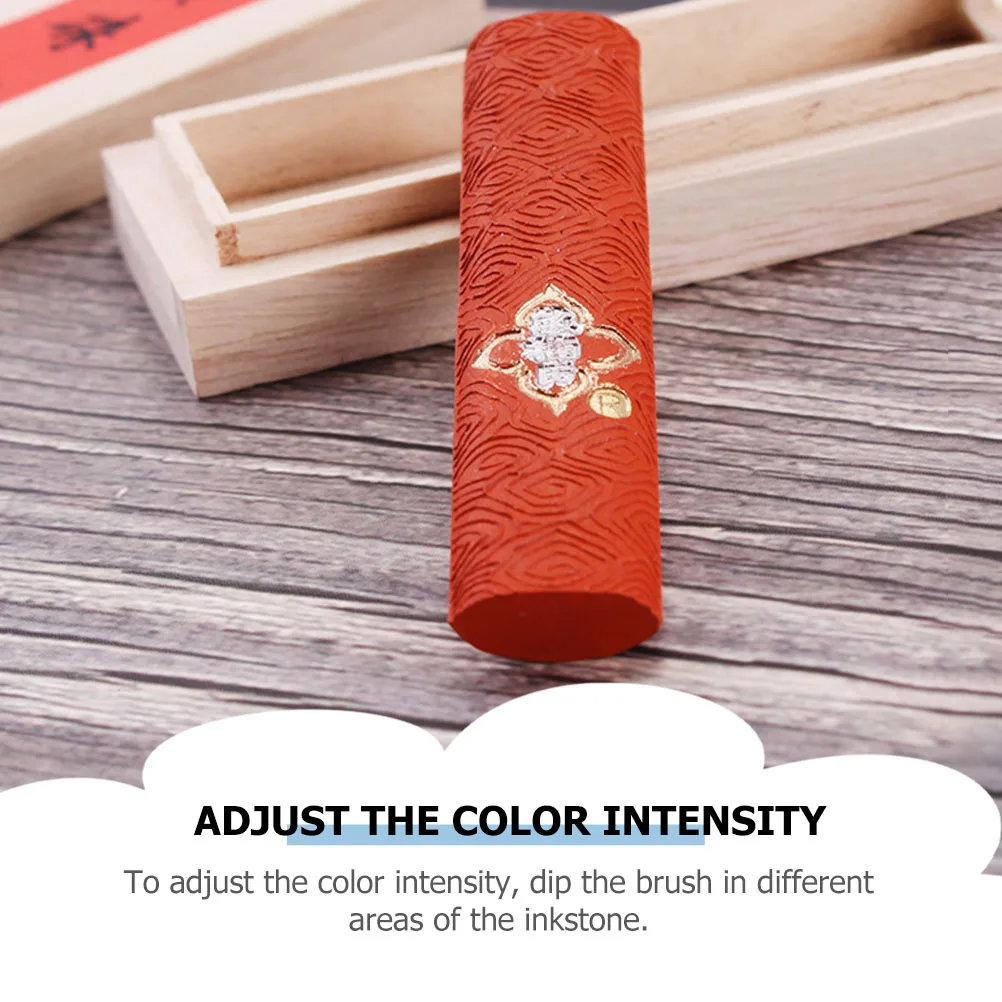 

Ink Stick Red Strip Calligraphy Painting Blocks Drawing Tool Chinese Kit Traditional