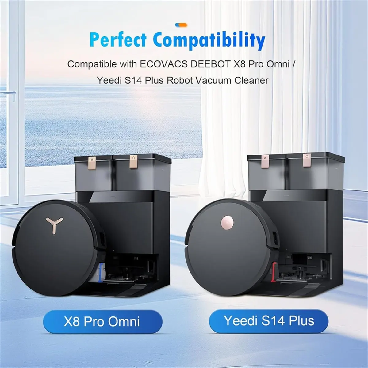 N14R Top 20 Pack Replacement Accessories Kit Compatible with X8 Pro Omnii/ S14 Plus Robot Vacuum