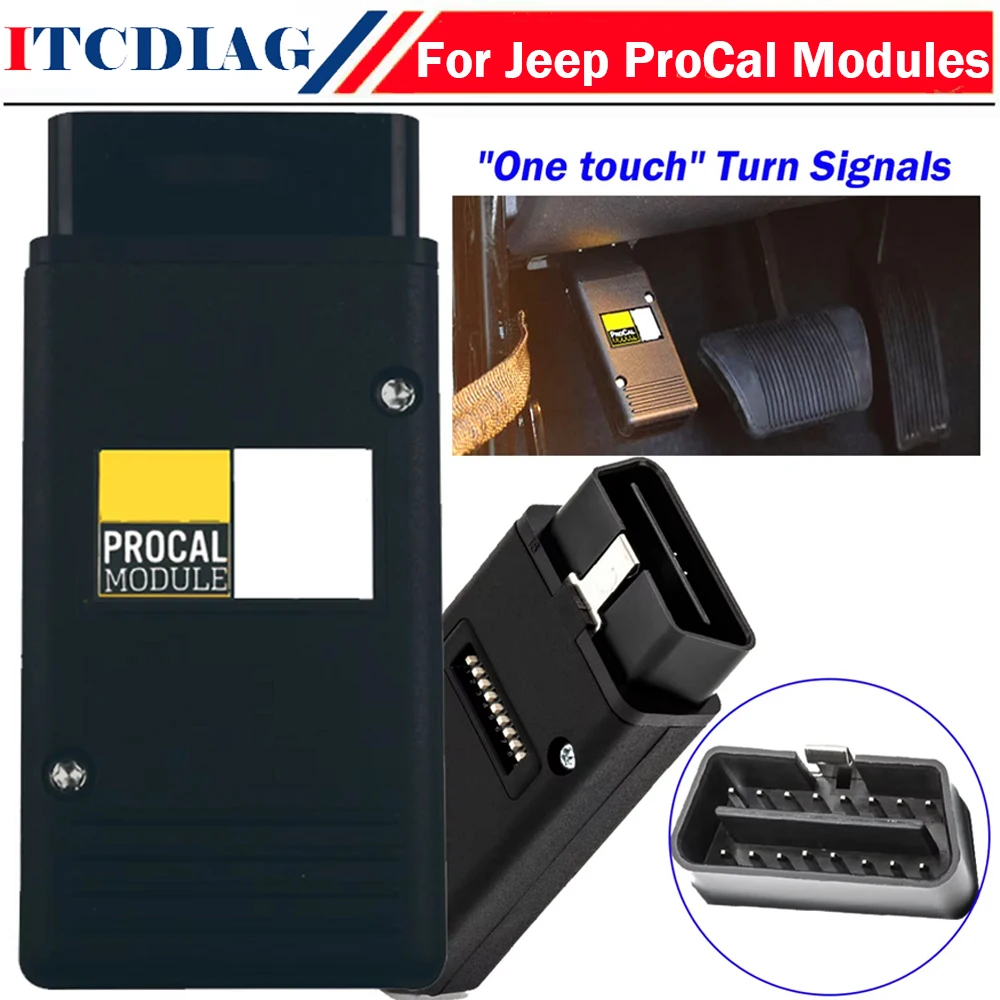 

For Jeep ProCal Modules For 07-15 Jeep Wrangler & Wrangler Unlimited JK One touchturn signals Clear engine codes More Functions