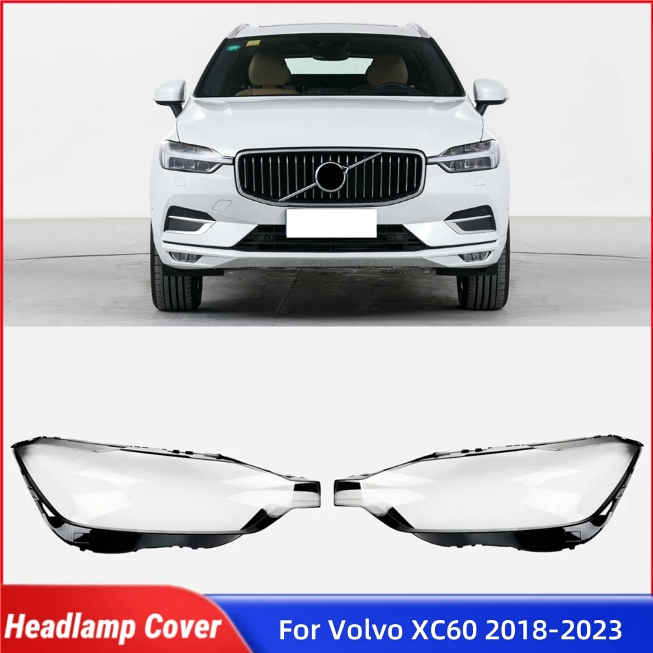 

For Volvo XC60 2018 2019 2020 2021 2022 2023 Car Products Lampshade Cover Headlamp Car Front Headlight Lens Cover Lights Shell