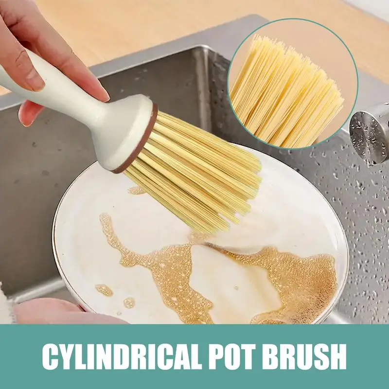 

1 шт., щетка из натурального дерева, щетка для кастрюли, кухонная щетка, щетка для кастрюли, щетка для артефактов, щетка для чаши, бытовая чистка, кухонные инструменты