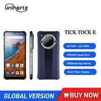 Unihertz Tick Tock E 4G Smartphones 6.5Inch HD+ Screen Quad Core 4GB+64GB Android 12 Mobile Phone 48MP 6000mAh 20W Fast Charging