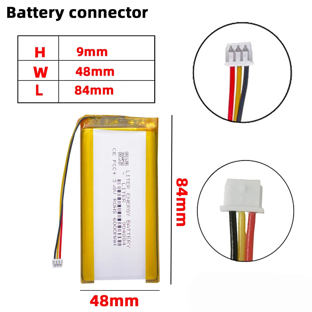 3.8V 6000mAh 904884 bateria Lipo na anbernic RG405V automat do gier Open source podręczny