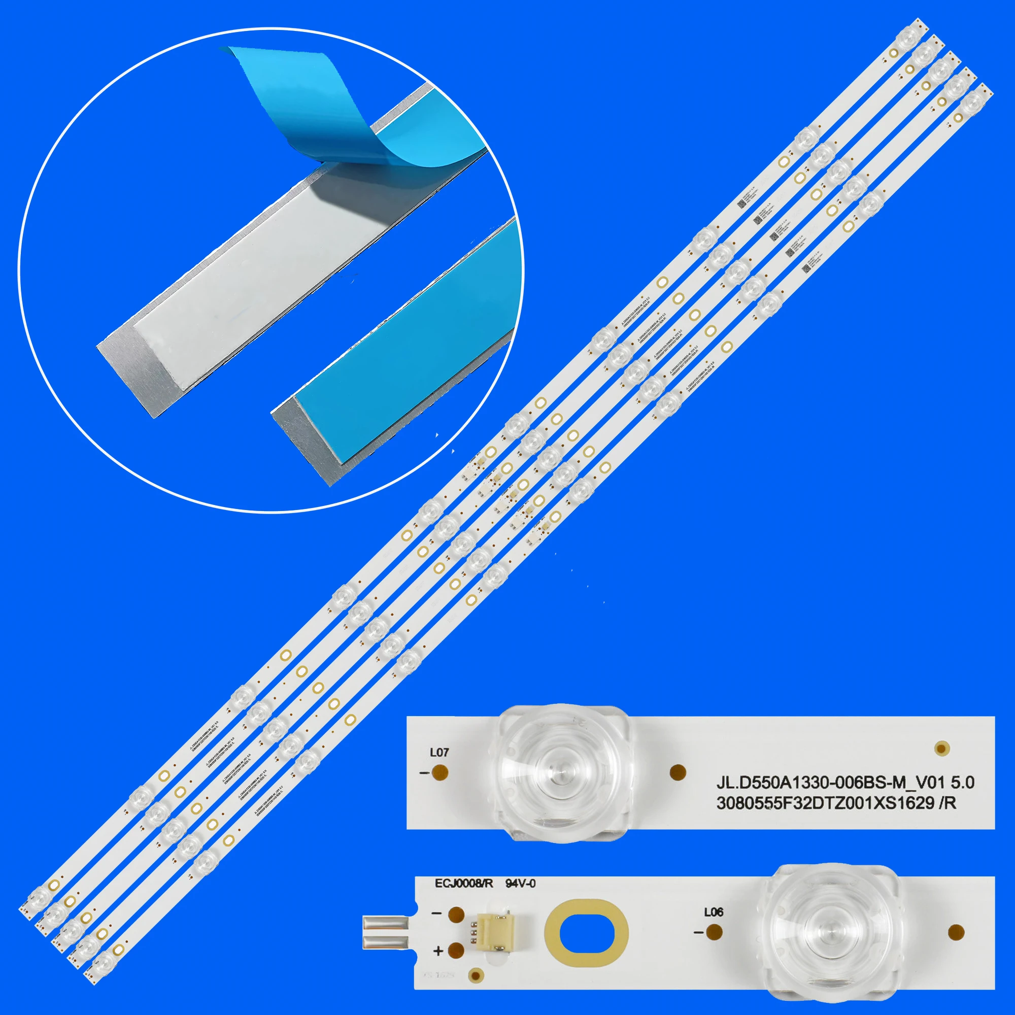 

LED backlight Strips For TF-LED55S11T2SU U55E7000E U50F7000E DM-LED55UQ31 DM-LED55UQ32 DM-LED55UBB35 55DM7700 SMX55N1UNF