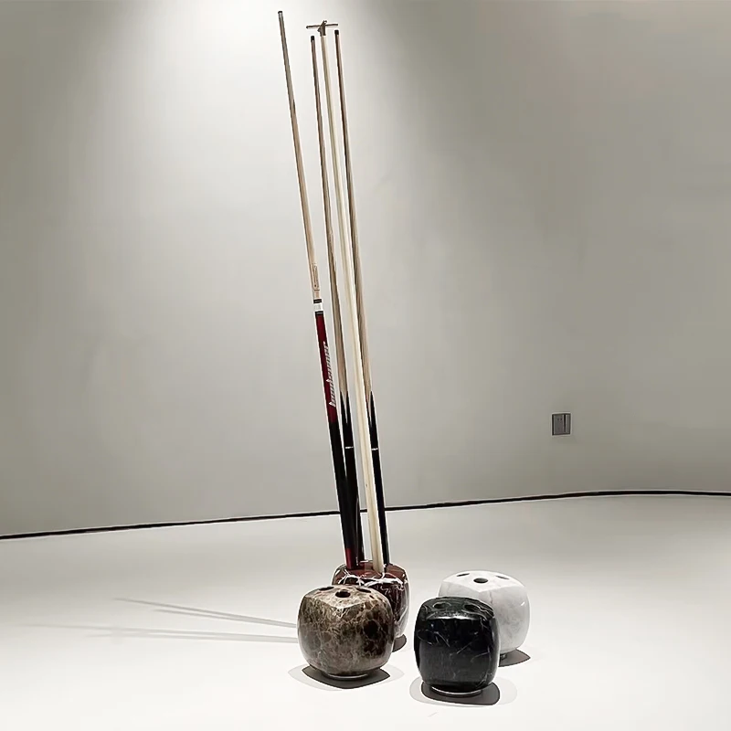 Factory Sales Professional Snooker Billiard Wood and Marble  Pool  Cue Stick Snooker Billiard Cues  Stone Pole Plug