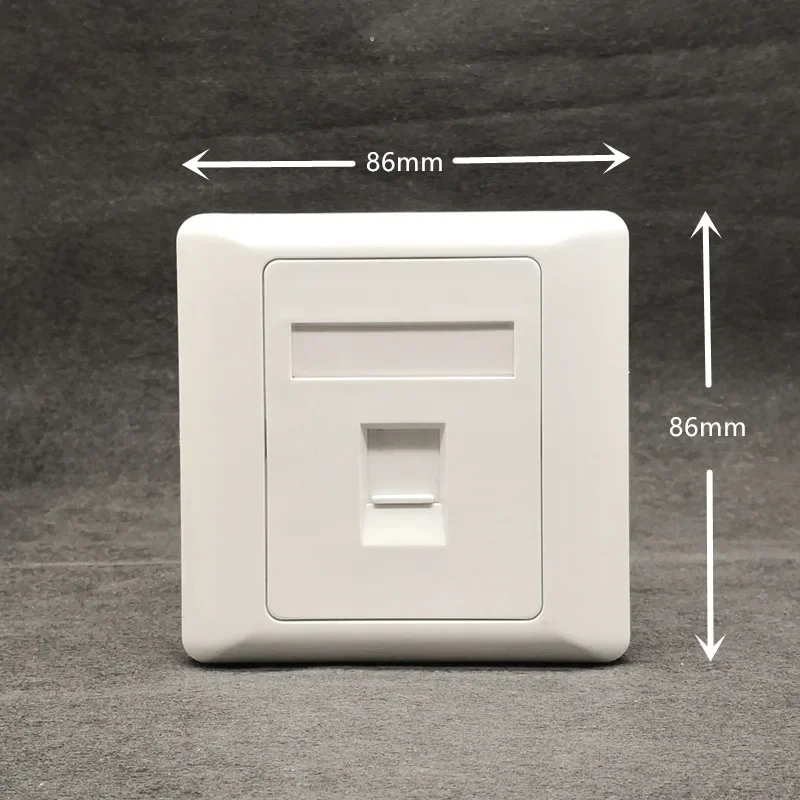 1 Port CAT7 RJ45 Wall Panel CAT.7 LAN Interface Socket For 10G Network Plug