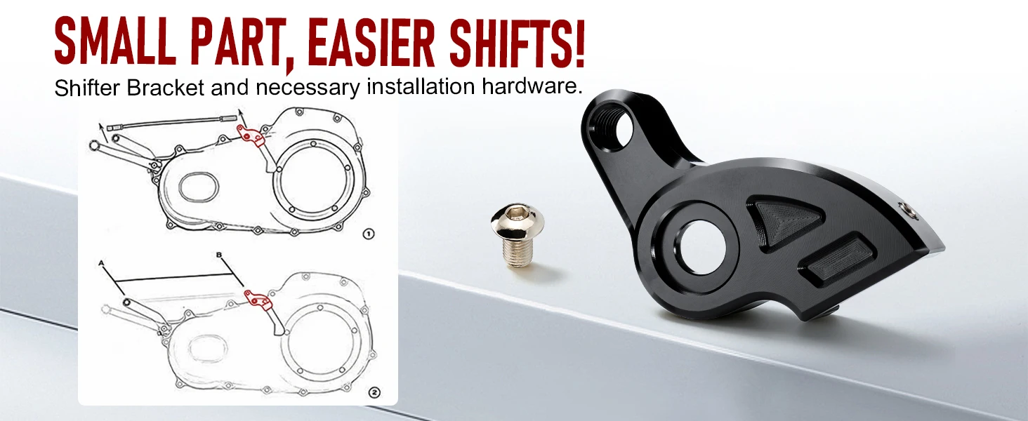 M8 Schalt-Neutral-Assistenzhalterung für Harley M8 Motor 2017-Up Touring und 2018-Up Softail – Detail 5
