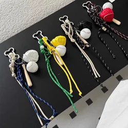 Handmade Woven Braided Keychain Bag Pendant Phone Ornament Bag Hanging Decoration Cool Cute Tassel Sweet Decoration Key Buckle