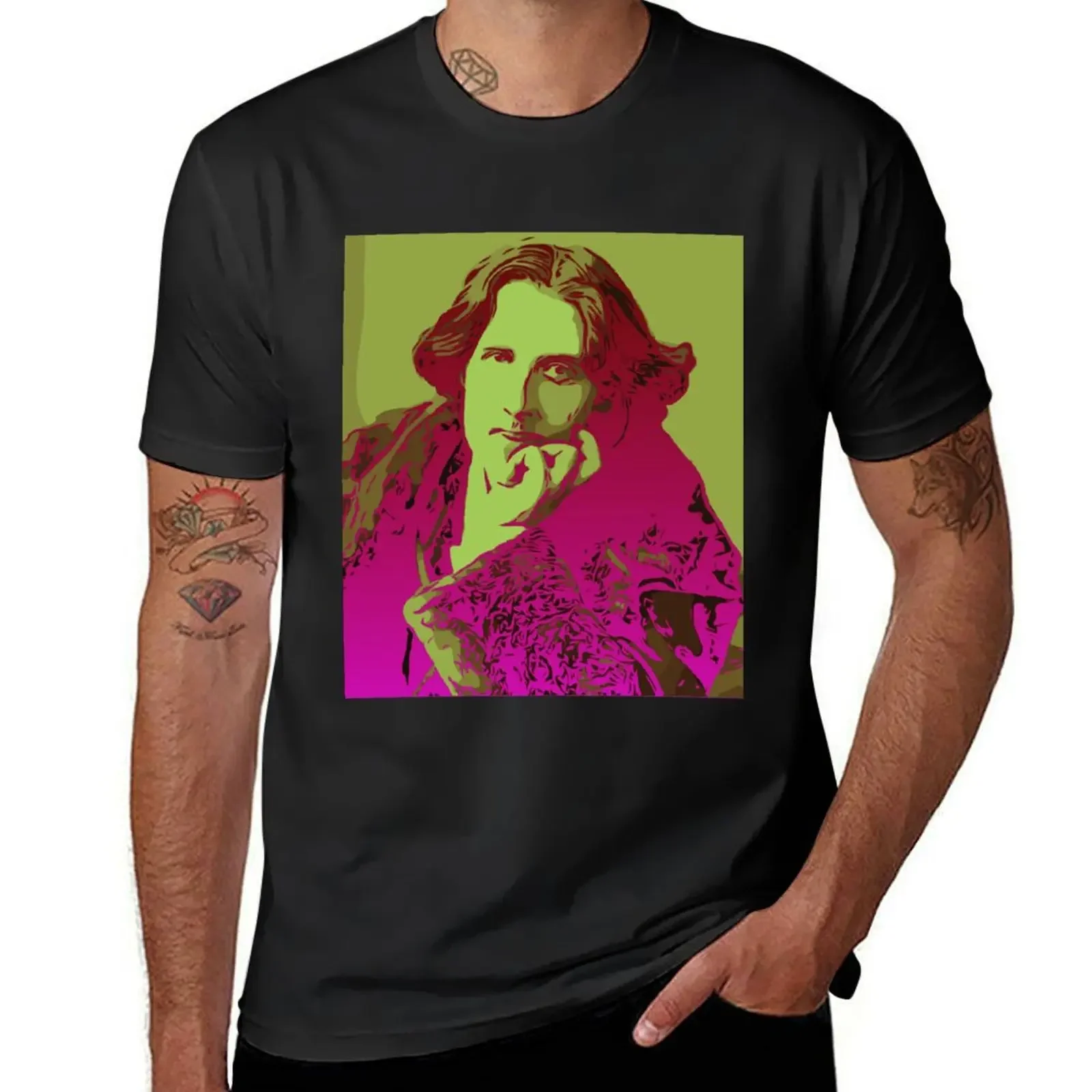 Oscar Wilde Fan tshirt - Gifts Mugs Bags Pictures T-Shirt vintage graphic tee Luxury man customizeds t shirt for men