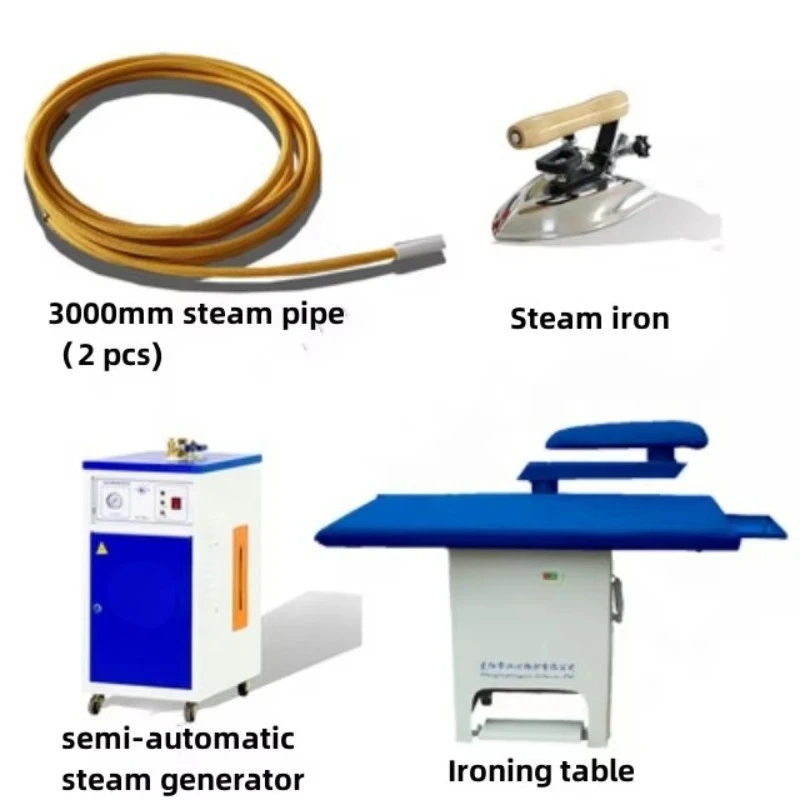 

Multifunctional suction and ironing table with steam generator for dry cleaners
