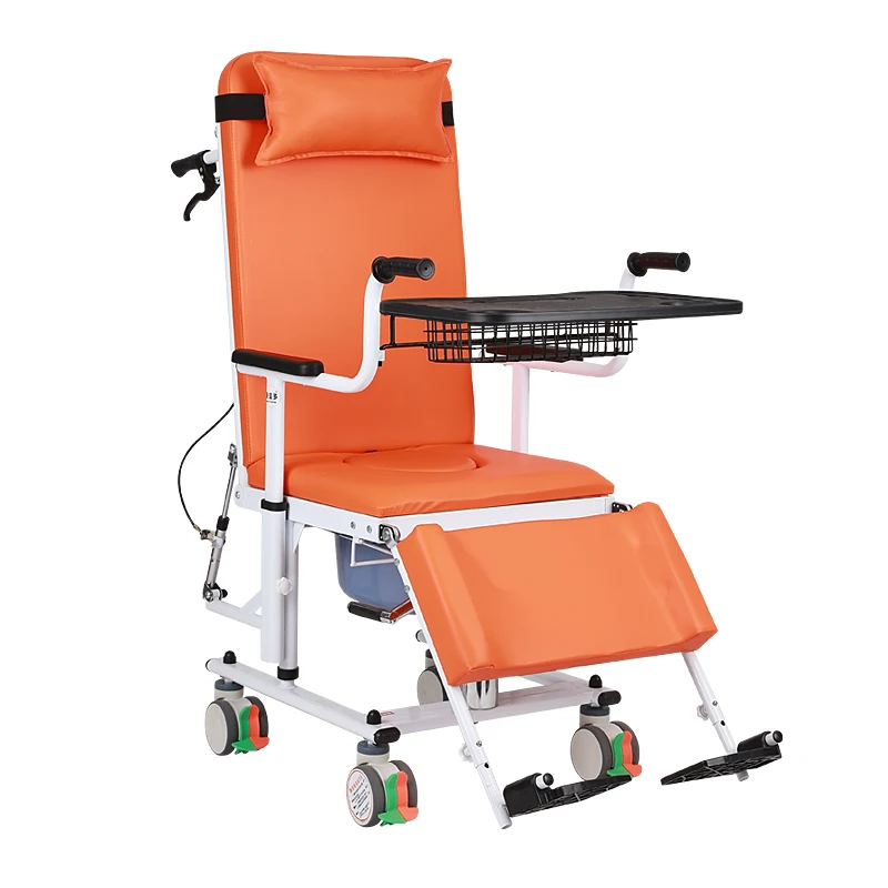 WCHT 180 Degree Reclining Patient Transfer Lifting Chair Lightweight 250kg Capacity Foldable Portable Bathroom Safety Equipment