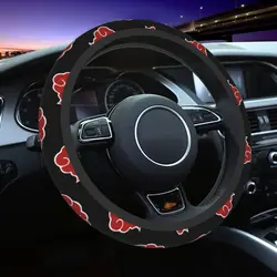 38cm Steering Wheel Covers Akatsuki Universal Japan Anime Auto Decoration Elastische Car Accessories