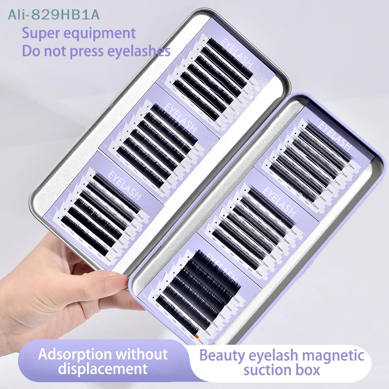 Single Layer Lash Extension Display Box Pallet Storage Box For Individual Suspended Magnetic Sheets Eyelash Protection Box