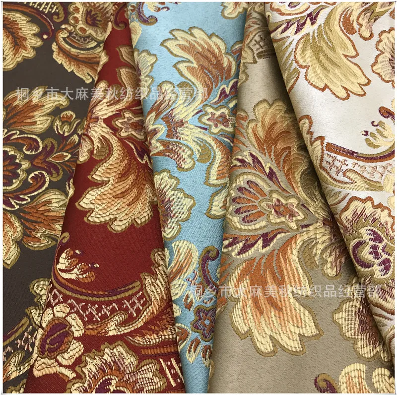 Tela Jacquard Chenille para Sofás, Estilo Europeo, Alta Precisión, para Tapicería, Decoración del Hogar, Cortinas, por Metros
