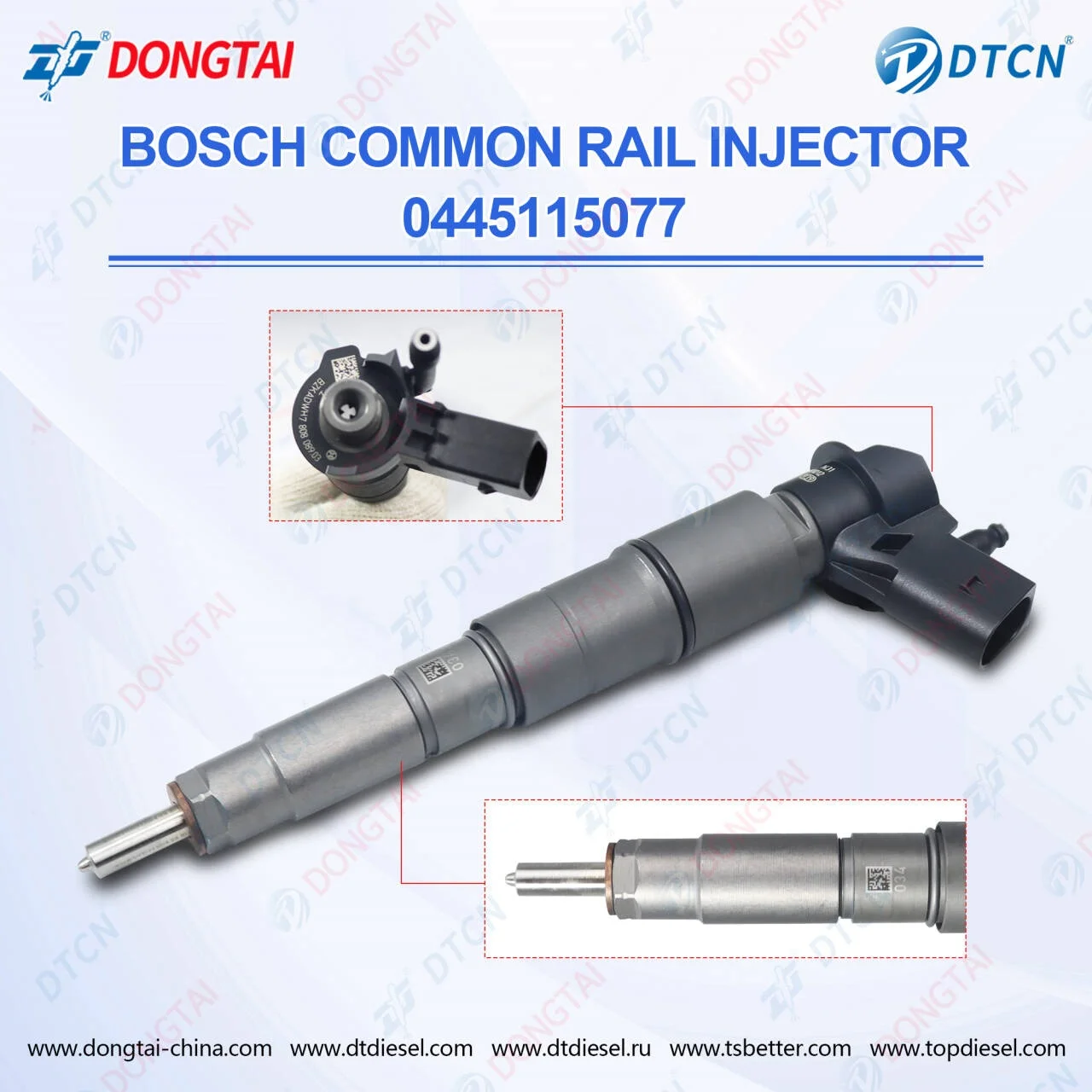 Iniettore Common Rail originale 0445115077 0445116001 0445115050