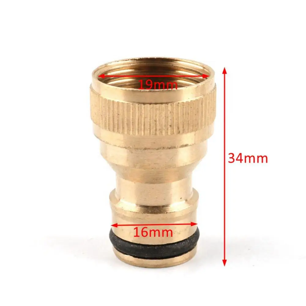 1/2 3/4 1 Inch Planting Garden Tool Faucet Garden Brass Nozzle Adapter Thread Quick Connector Hose Fitting Water  Joints