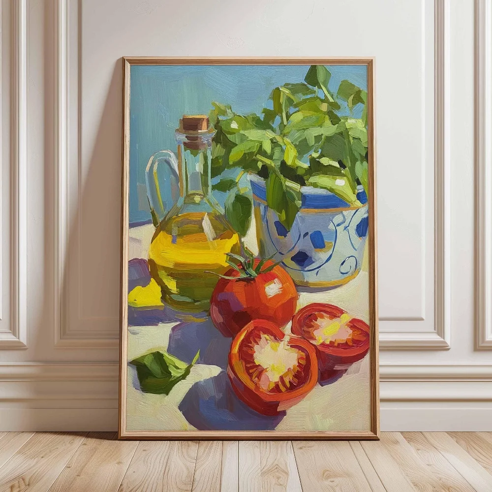 Japanese Style Coffee Red Wine Kitchen Food Table Decorations Canvas Poster Printing Picture Wall Art Home Decor Mural Cuadros