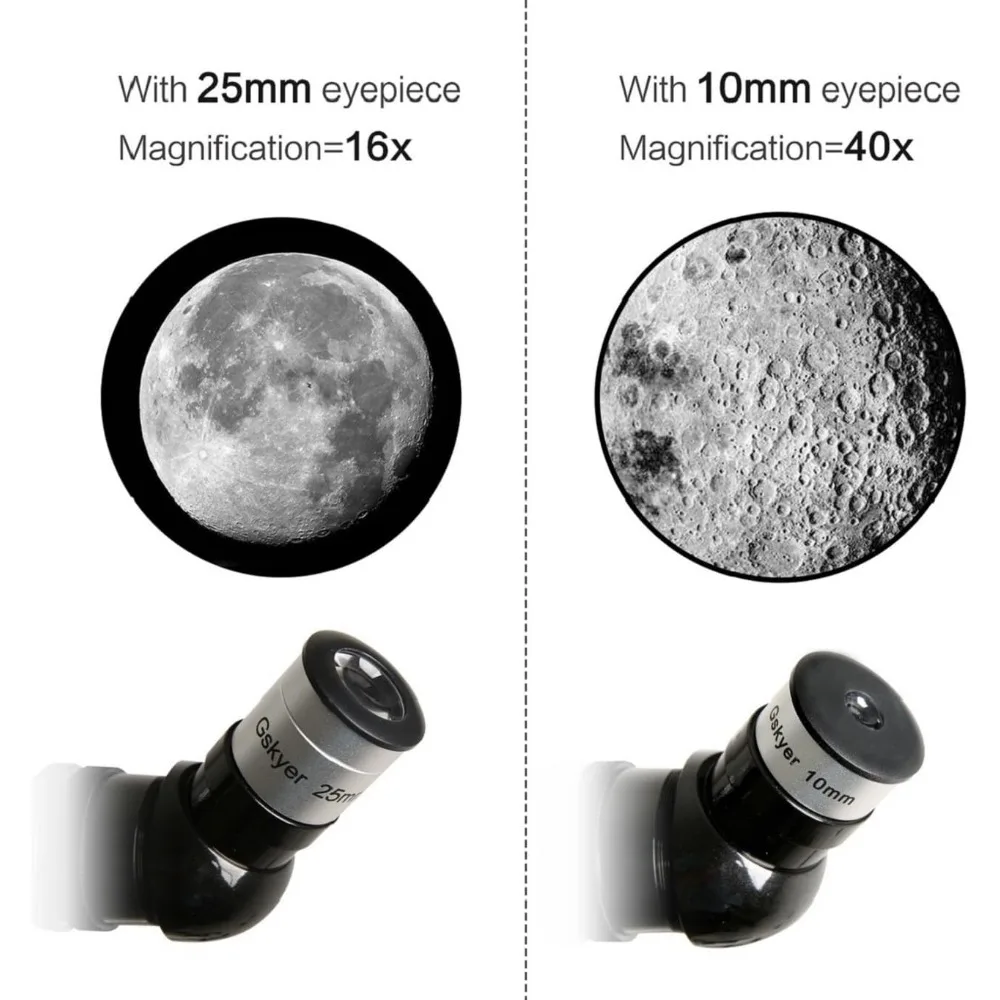 Portable 70mm Aperture 400mm AZ Mount Refracting Telescope for Kids and Beginners - Travel-Friendly Astronomical Telescope with