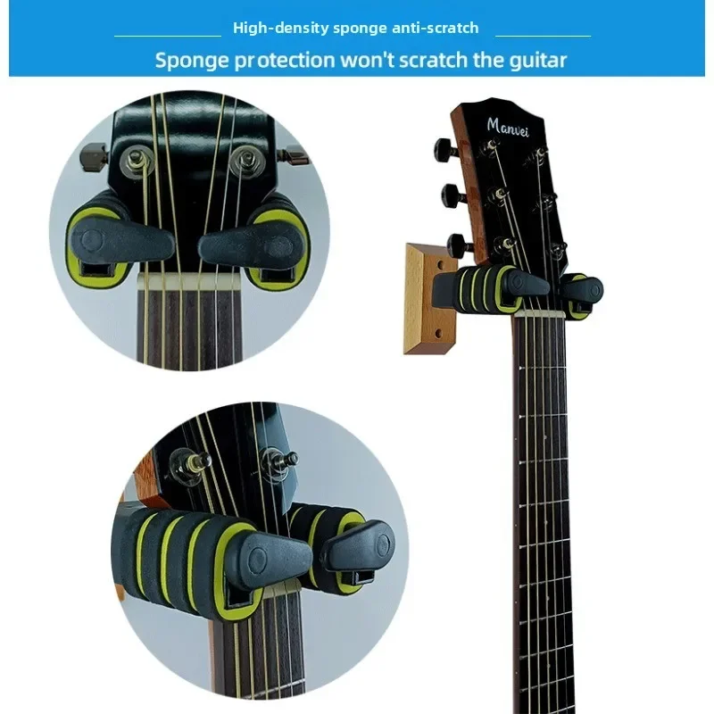 Auto Lock Guitar Hook, Premium Wall Electric Guitar Bass Acoustic Guitar Hanger, Gravity Self Lock Hanger