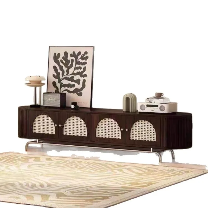 offee table TV cabinet retro small apartment living room French combination TV floor-to-ceiling household floor cabinet