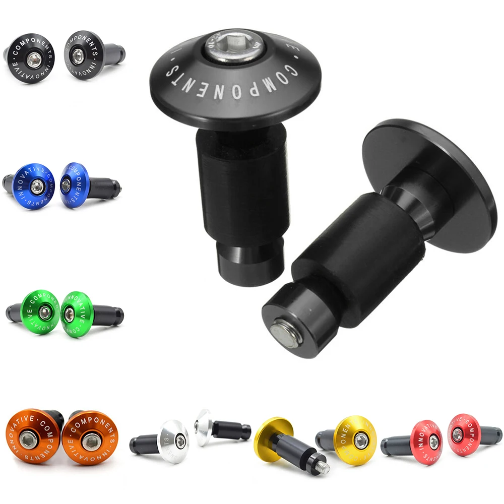 Cycling Handlebar End Plugs Grips Protection Riding Road Supplies 1 Pair Aluminum Alloy Bike Bicycle Accessories