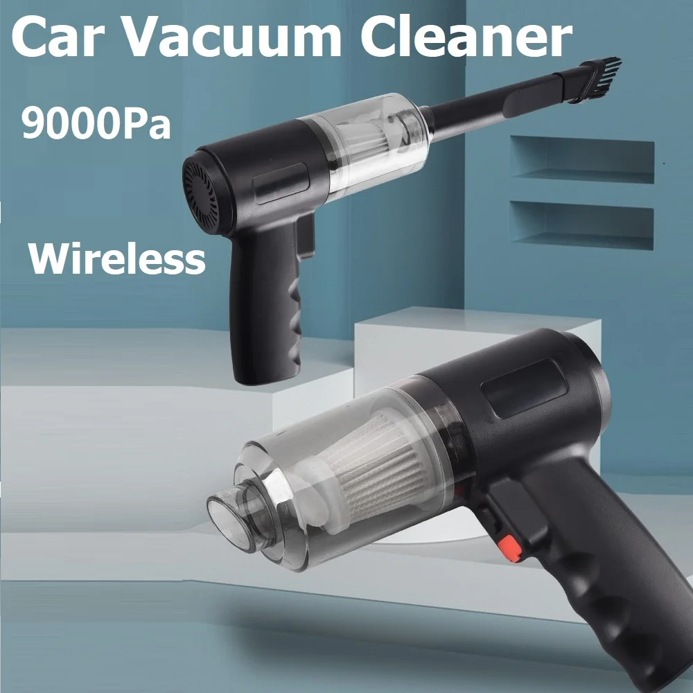 9000Pa Wireless Car Vacuum Cleaner Portable Mini Vacuum Powerful Cleaners Handheld Strong Suction Car Dual Use Vacuum Cleaner