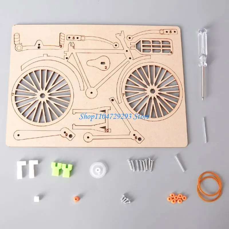 Handmade Wooden Cycle Science Experiment Set - usage example