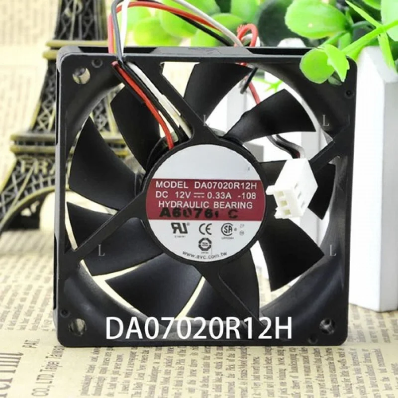 

L for AVC 70*70*20MM DA07020R12H 12VDC 0.33A 3pin Long-Lifespan Chassis Cooling Fan
