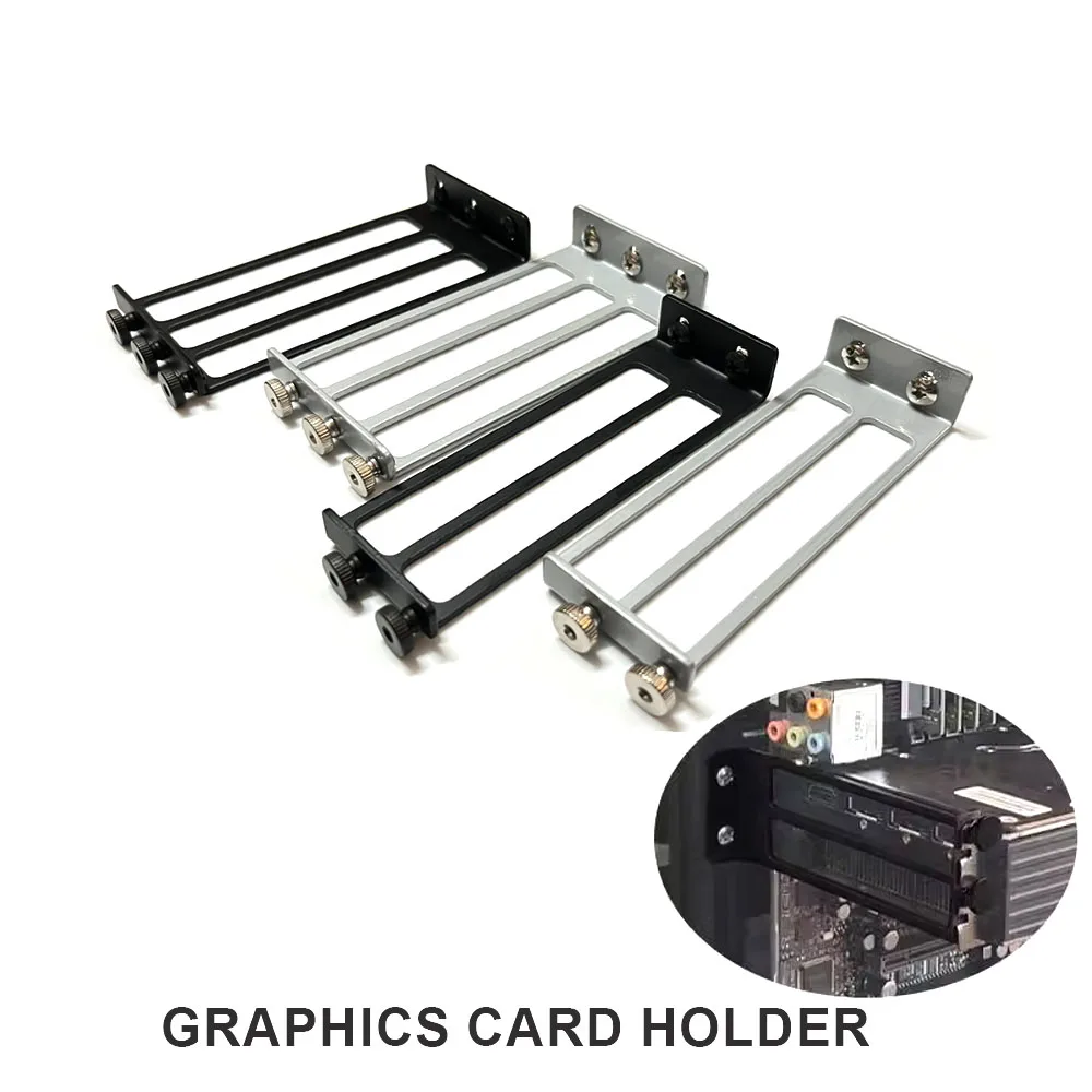 

Держатель видеокарты PCIE, кронштейн для видеокарты, Двойные слоты, держатель для графического процессора, открытая стойка для компьютера, аксессуары