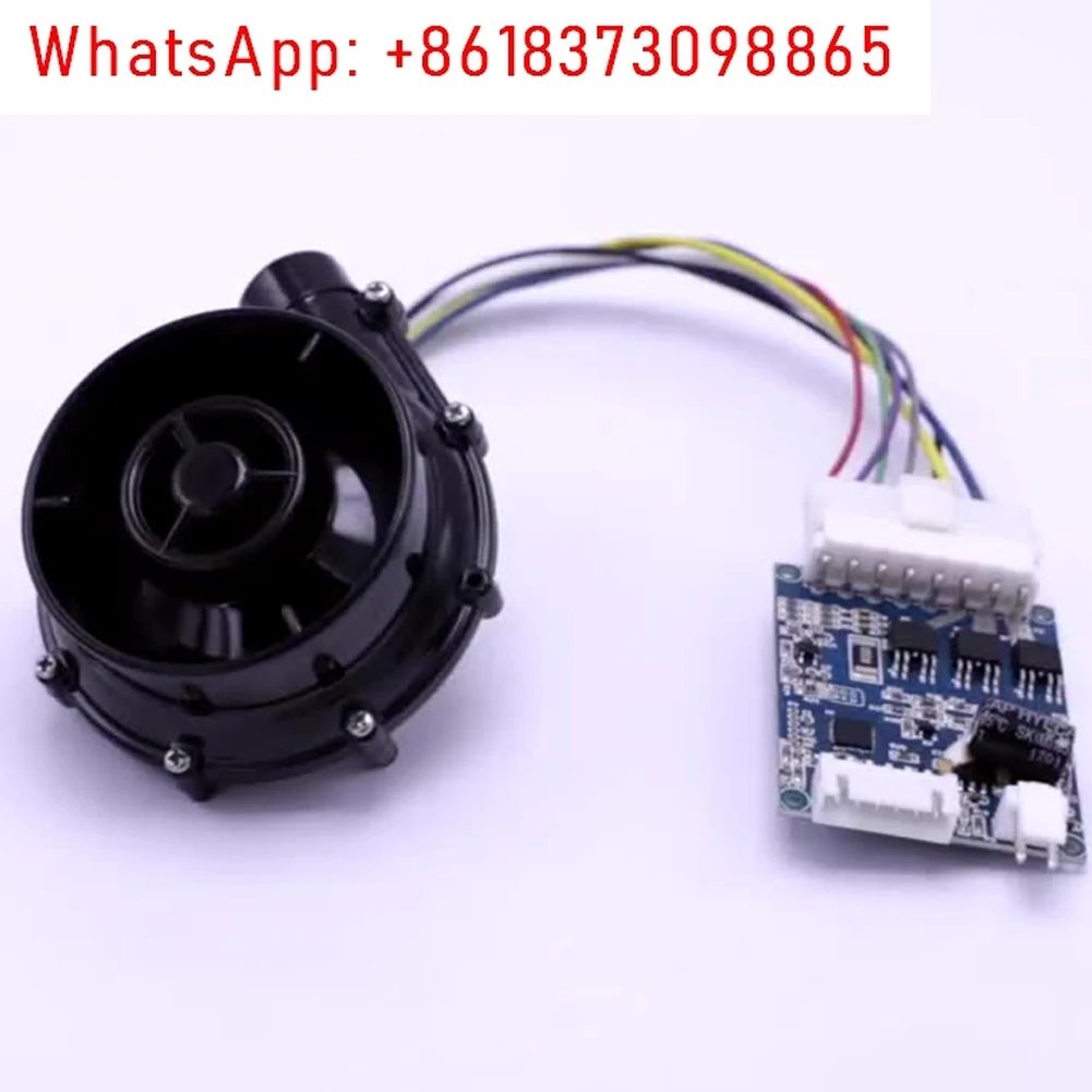 Durable Centrifugal Blower WS7040 Plastic Small Suction Fan Tools 0.9A 1Pc 24V DC 70*70*37.5mm Black Brushless