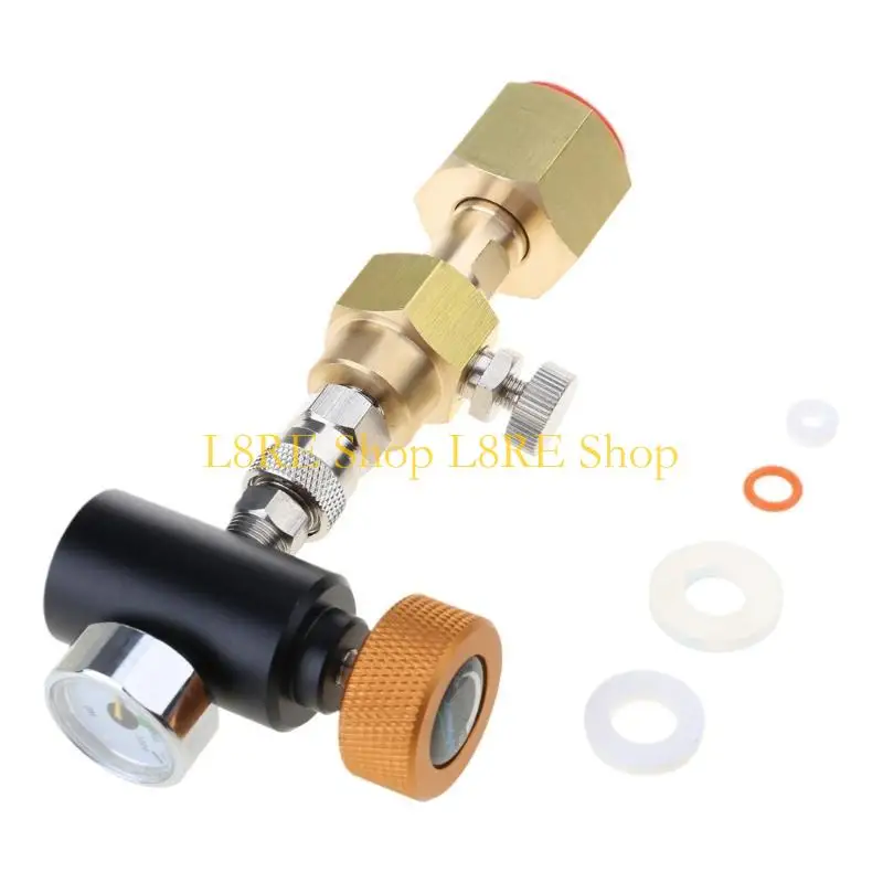 L8RE ALUMINIM SODAS MAKEROSORIES EXTROMENAL CO2 SANKS ADAPTER TAPTE