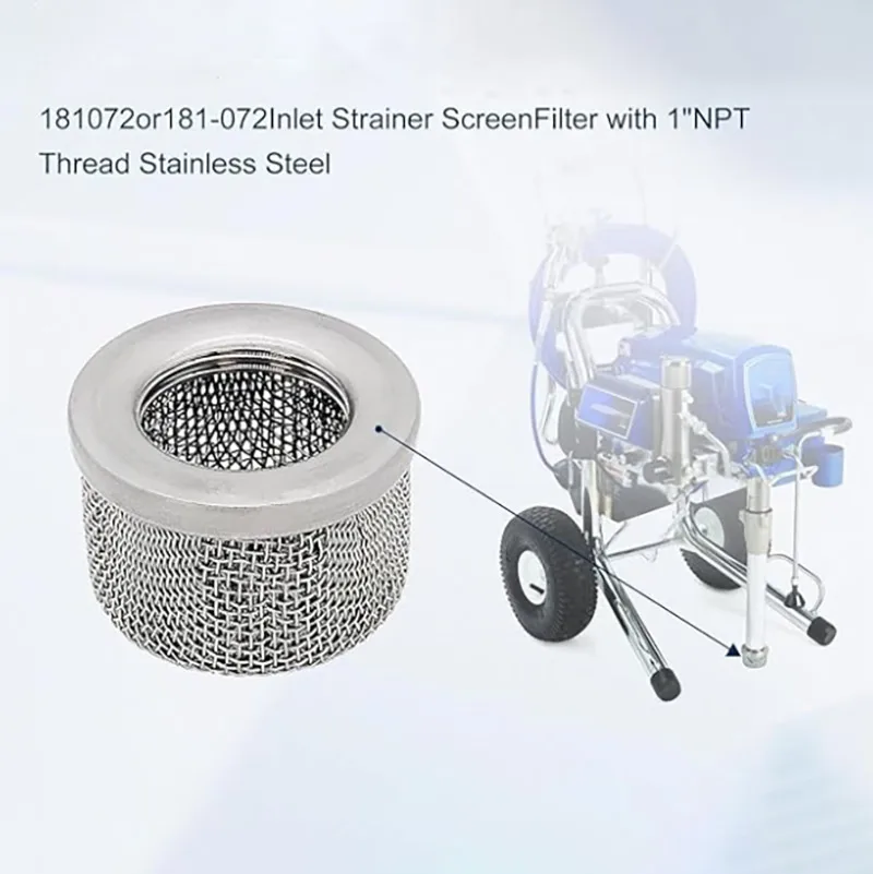 مجموعة شاشة فلتر الرش بدون هواء 181072 شاشة تصفية أنبوب الشفط 287032 شاشة مرشح مسدس الرش مناسبة للرشاشات 695 795 3900 #5