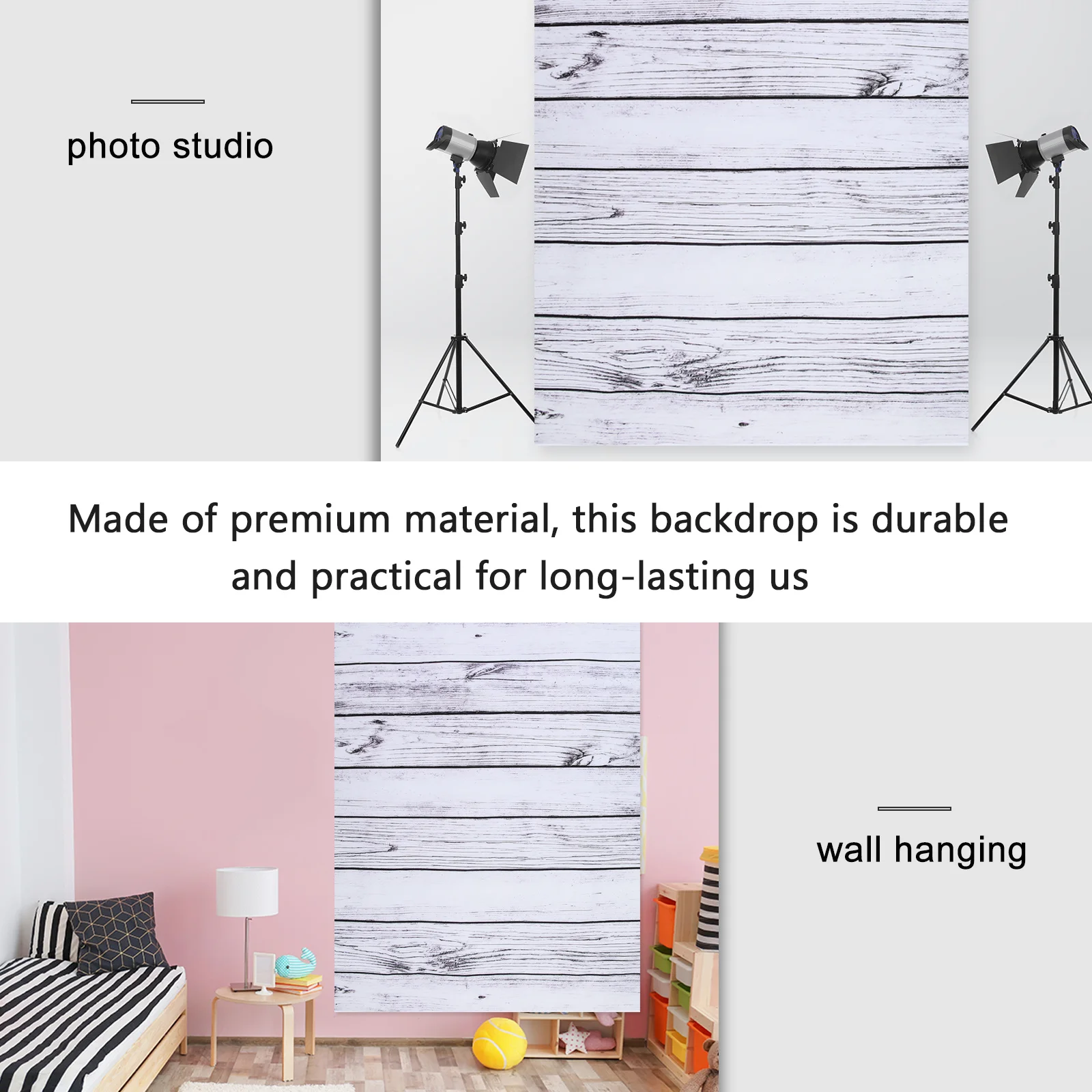 

Striped Background Cloth Vinyl Photo Prop For Photography Video Shoot Party Decoration Wood Grain Backdrop Hanging Tapestry