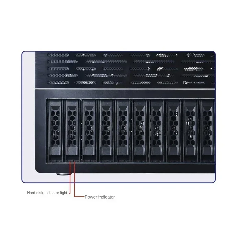 Nas Series 12-bay Hot-swappable Server Chassis Supports ATX Motherboard for Network Data Storage Industrial Control