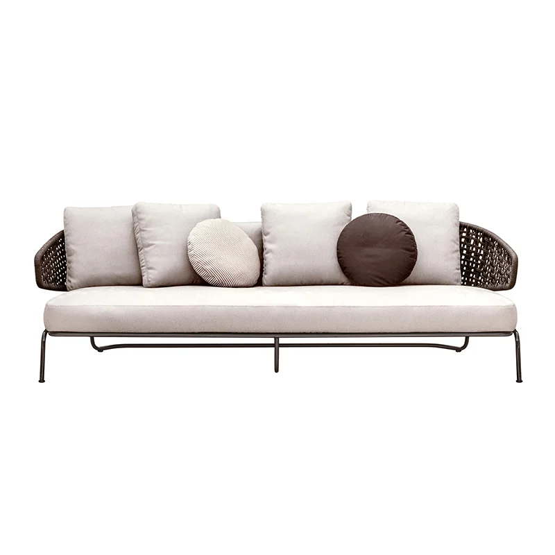 

Leisure Outdoor Garden Restaurant Rattan Furniture Indoor Modern Sofa Table and Chair Sectional Set