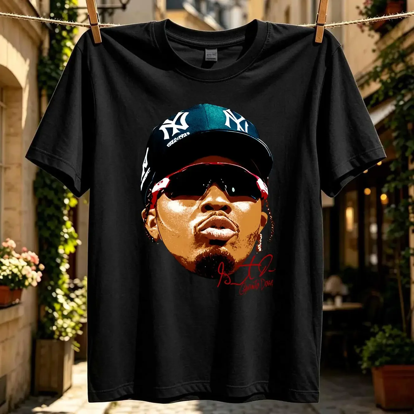 washed T Shirt Gervonta Davis Rare Jumbo Face Boxing Sport For Him Or Her WBA long short sleeves vintage Washed Comfortable