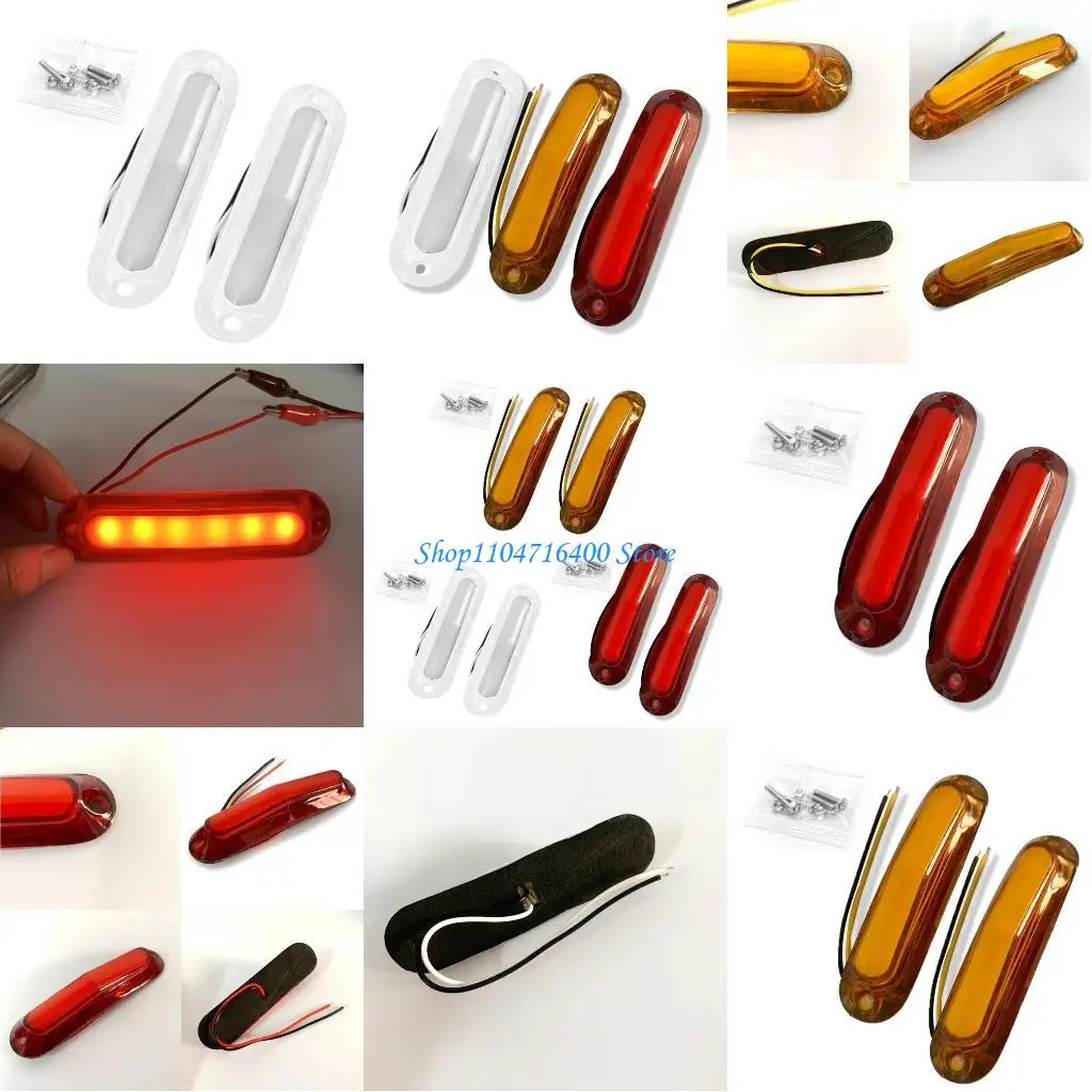 

y1gd 2x Truck Trailer Side 6LED Tail Stop Brake Taillights Running Turn Light