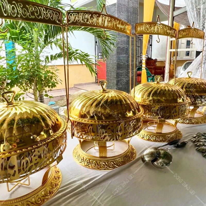 

Luxury Hanging Lid 8LGold Chafing Dish Buffet Set