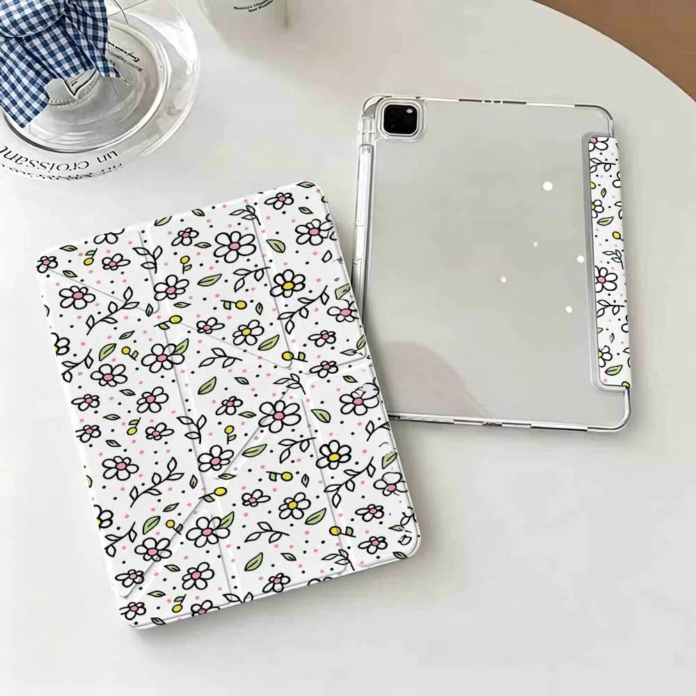 Hot Sale Daisy Pattern For Samsung Galaxy Tab A8 A9 A11 S6 S7 S8 S9 S10 FE Plus Lite Protective With Pen Slot Tablet Case