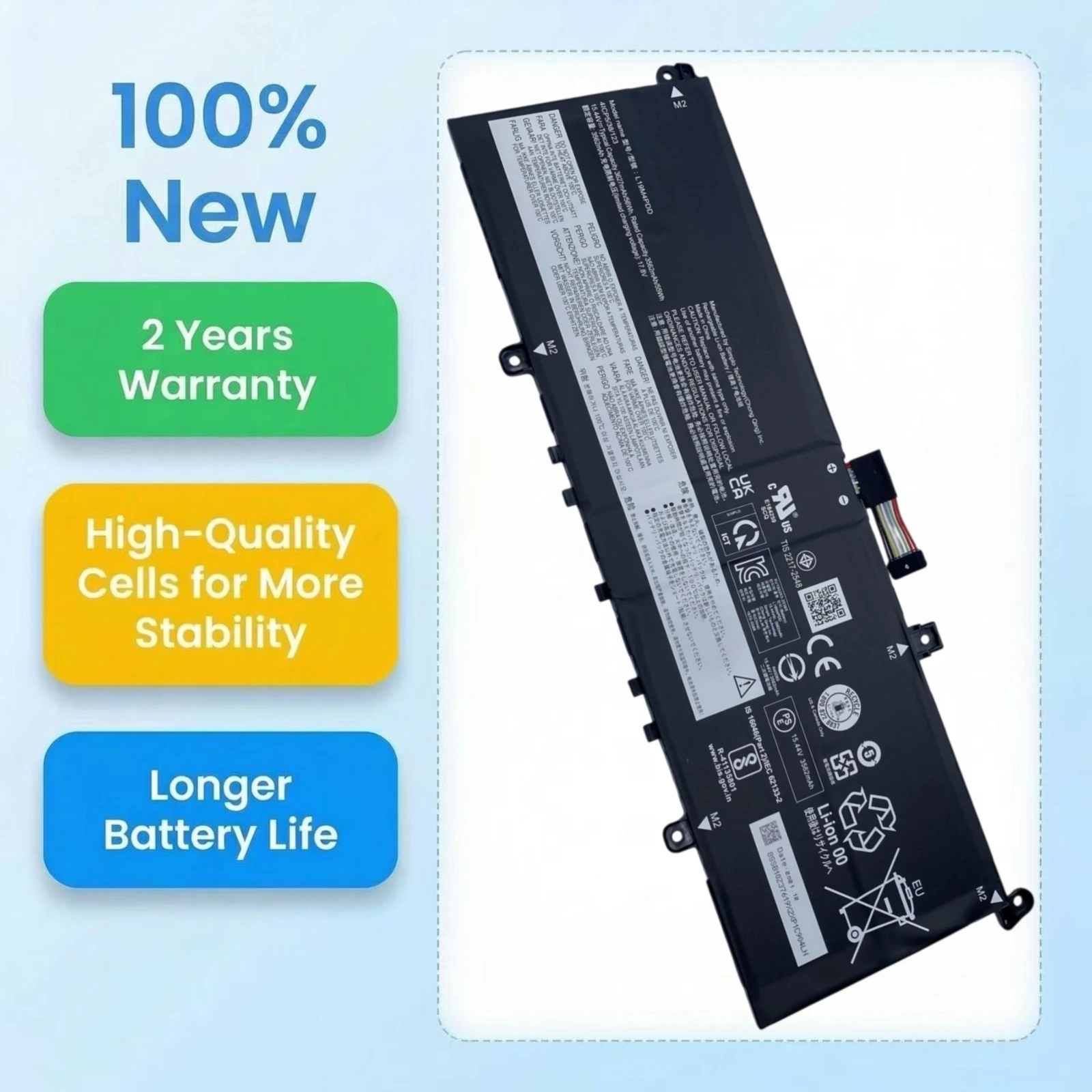 New L19C4PDD L19M4PDD L19D4PDD Laptop battery For Lenovo ThinkBook 13S 14S G2 ITL 5B10Z37621 SB10Z37619 5B10Z37617 5B10Z37618