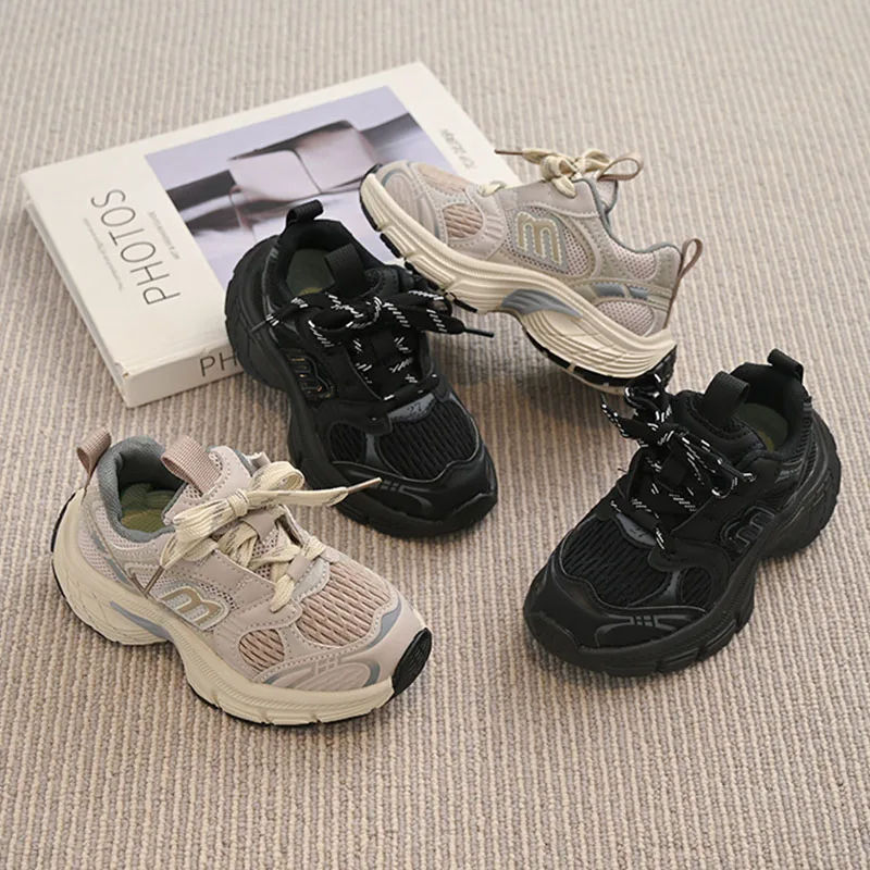 

Fashion Kids Sneakers Summer Autumn Toddler Boys Shoes Brand Sports Running Breathable Girls Casual Soft Sole 23~30 Yards