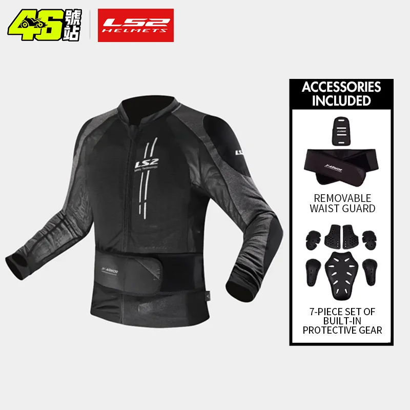 

LS2 MJ141 X-ARMOR motorcycle racing riding wear Spring summer men's and women's soft armor CE fall protection