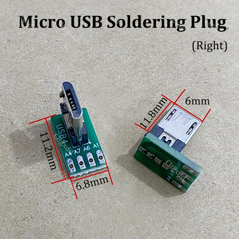 1 Stück USB 2.0 Stecker DIY Lötstecker Gerade/L-Typ Winkel Typ C Micro Stecker-Buchse-Adapter für Auto-DVR-Dashcam Daten- und Stromversorgung – Detail 17