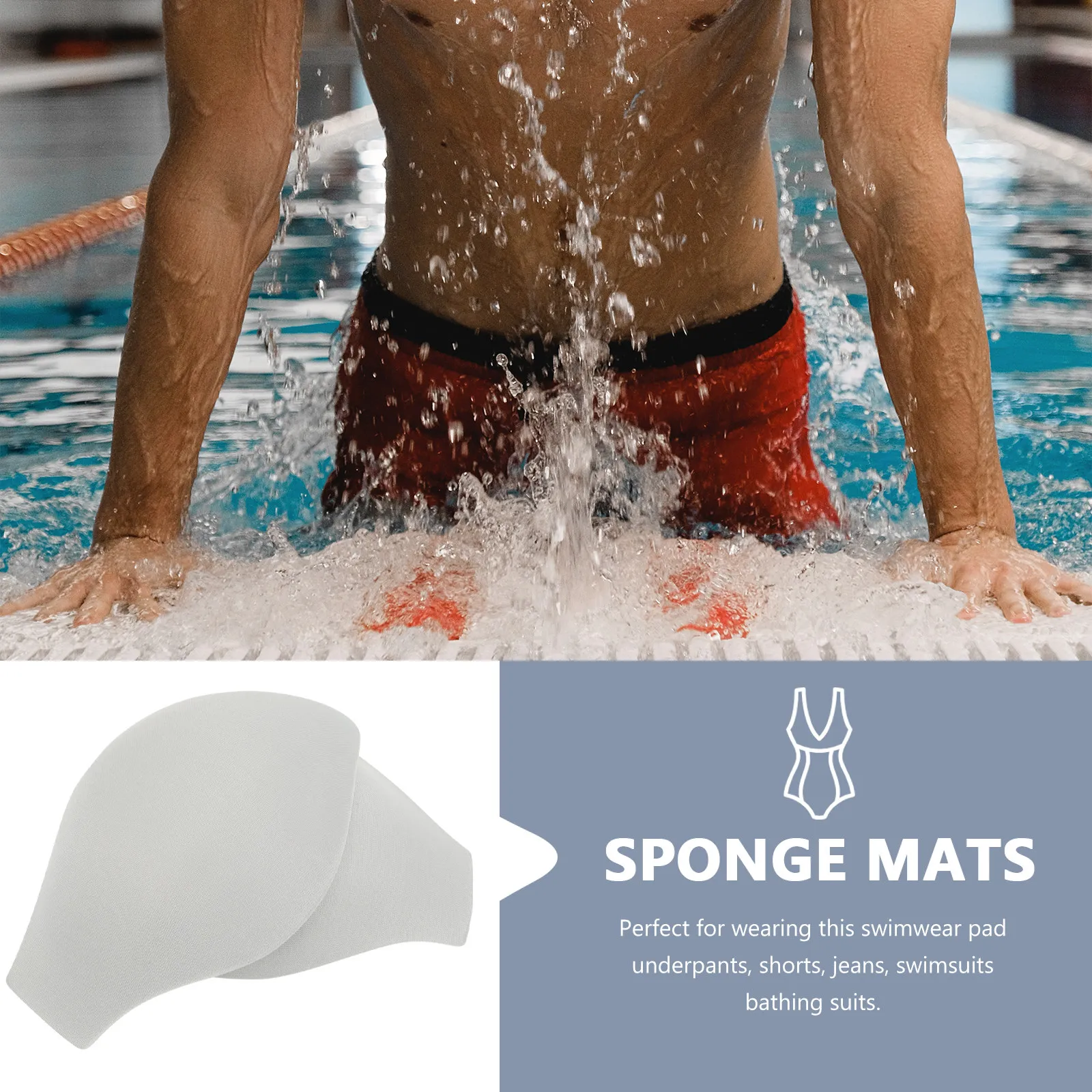 4Pcs Bulge Enhancer Pads for Underpants Swim Briefs Underwear Cup Pad Clean Comfortable Bulge Enhancing Underwear Cups Stage