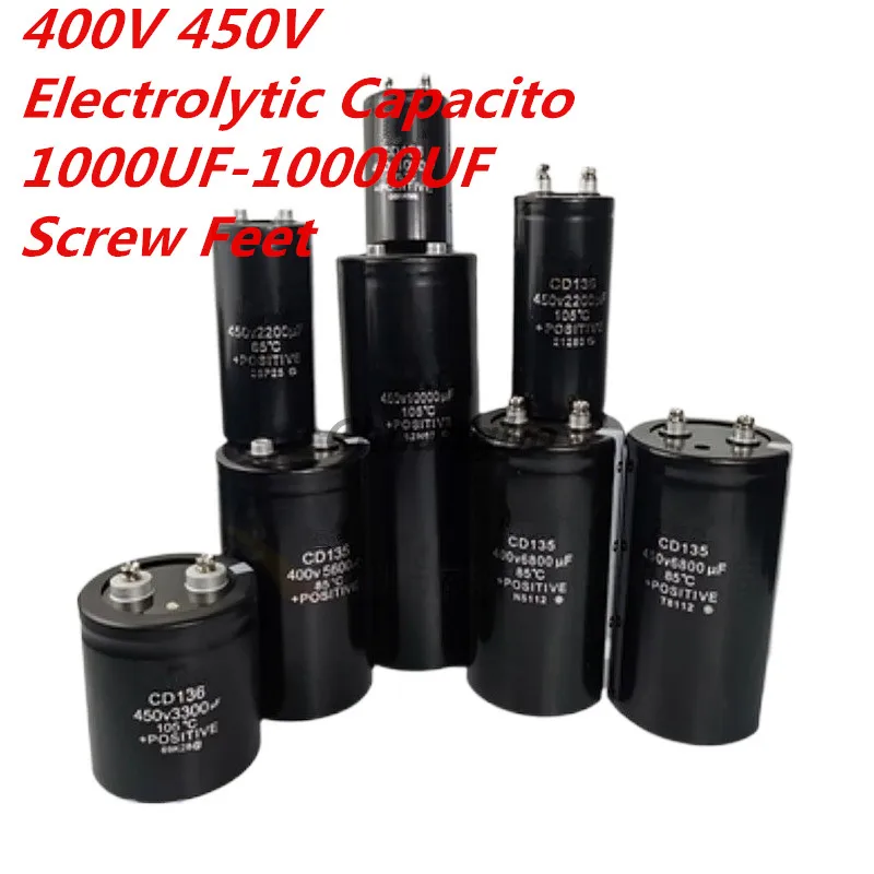 Condensador electrolítico de 400V, 450V, 1000UF, 1800UF, 2200UF, 2700UF, 3300UF, 3900UF, 4700UF, 5600UF, 6300UF, 6800UF, 8200UF