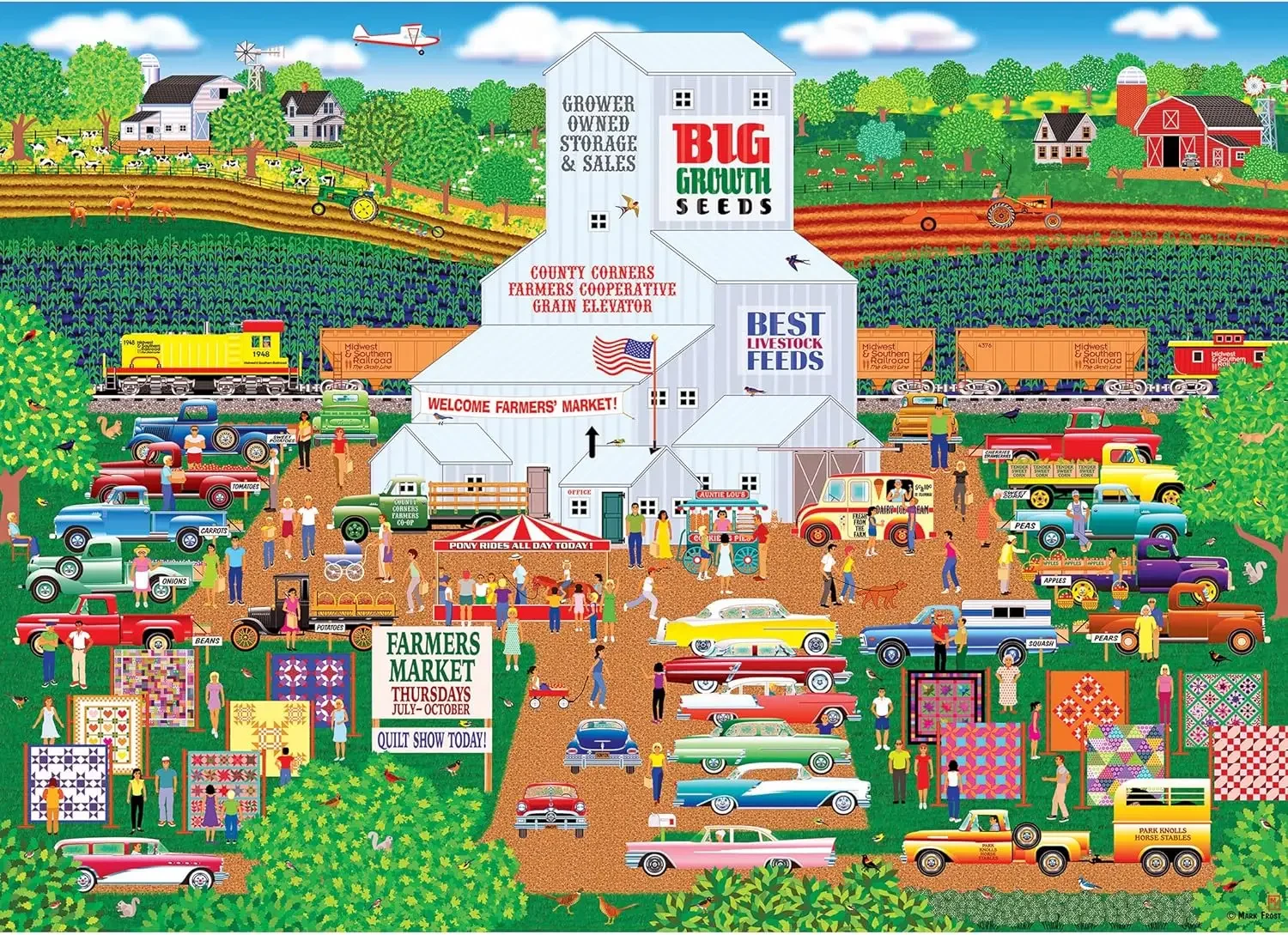 

Деревянный пазл 1000/300/120 деталей для взрослых, угловой фермерский рынок округа, пазл для спальни, геймера, гостиной, домашний декор